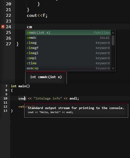 autocompletion demo